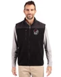 Georgia Bulldogs Cutter & Buck Cascade Eco Sherpa Mens Big and Tall Fleece Vest Black Front