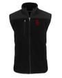 USC Trojans Cutter & Buck Cascade Eco Sherpa Mens Big and Tall Fleece Vest Black Mannequin