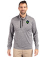 Hillsboro Hops Cutter & Buck Stealth Heathered Quarter Zip Mens Pullover Elemental Grey Front