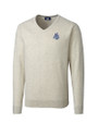 Hartford Yard Goats Cutter & Buck Lakemont Tri-Blend Mens V-Neck Pullover Sweater Oatmeal Heather Mannequin