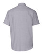 Norfolk Tides Cutter & Buck Stretch Oxford Mens Short Sleeve Dress Shirt Charcoal Mannequin Back