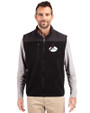 Arizona Cardinals Historic Cutter & Buck Cascade Eco Sherpa Mens Big and Tall Fleece Vest Black Front