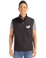 Arizona Cardinals Historic Cutter & Buck Charter Eco Recycled Mens Full-Zip Vest Black Front