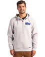 Seattle Seahawks Historic Cutter & Buck Roam Epic Versatility Half Zip Recycled Mens Hooded Pullover Solitare Front