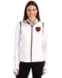 Chicago Bears Historic Cutter & Buck Cascade Eco Fleece Womens Vest Shell/Navy Blue Front
