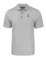 Detroit Lions Historic Cutter & Buck Pike Eco Tonal Geo Print Stretch Recycled Mens Polo Elemental Grey Mannequin