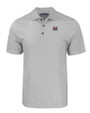 New York Giants Historic Cutter & Buck Pike Eco Tonal Geo Print Stretch Recycled Mens Polo Elemental Grey Mannequin