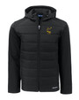 Pittsburgh Steelers Historic Cutter & Buck Evoke Hybrid Eco Softshell Recycled Full Zip Mens Hooded Jacket BL_MANN_HG 1