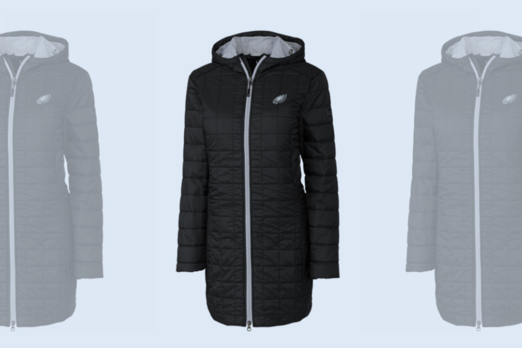 Philadelphia Eagles long zip-up jacket