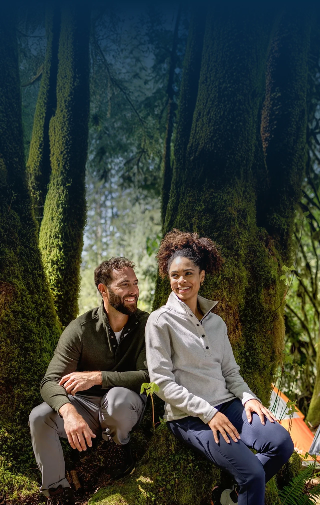 The Hunts Point Family (Man and woman in the forest)