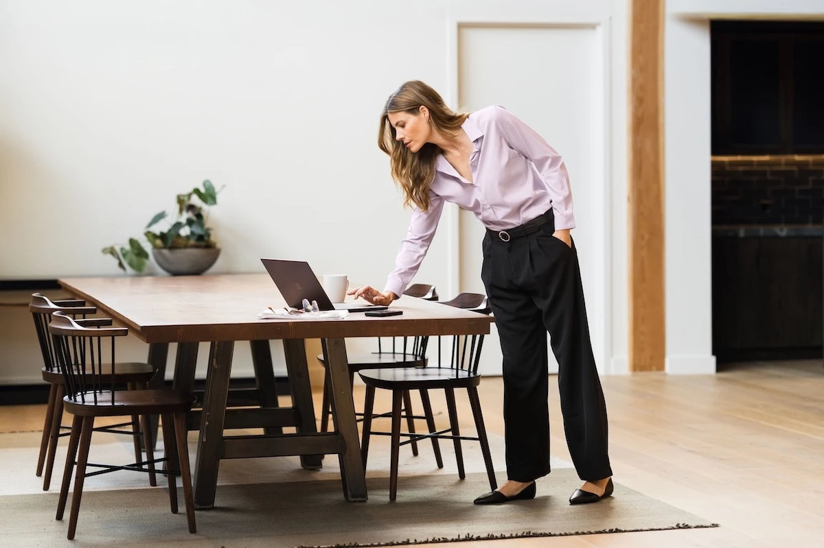 woman working in office