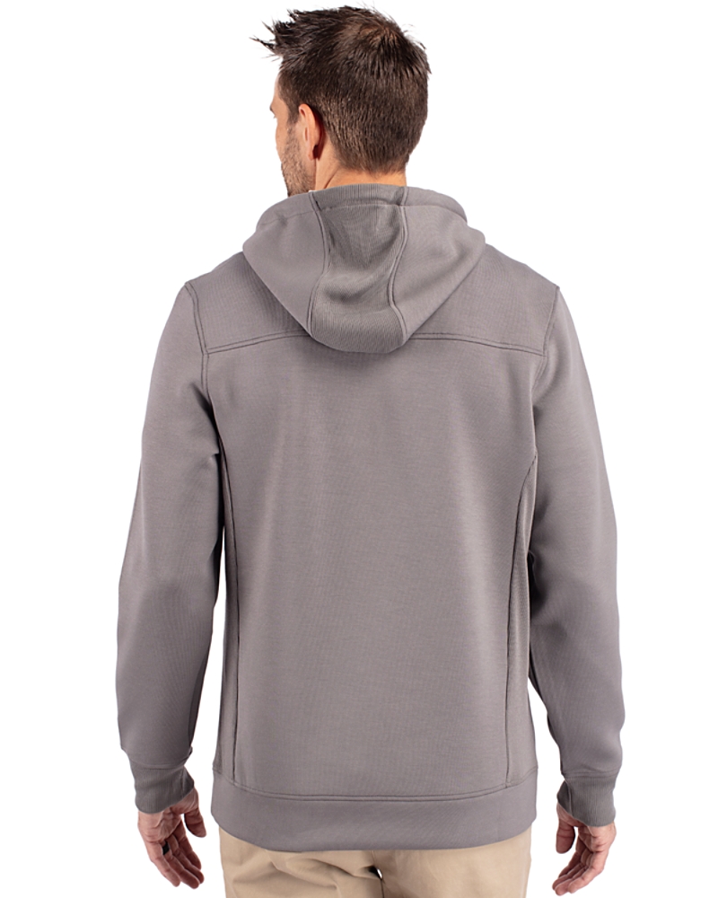 Cutter & Buck Men's Roam Eco Half Zip Hoodie - Recycled Polyester Pullover, Navy Blue, X-Large