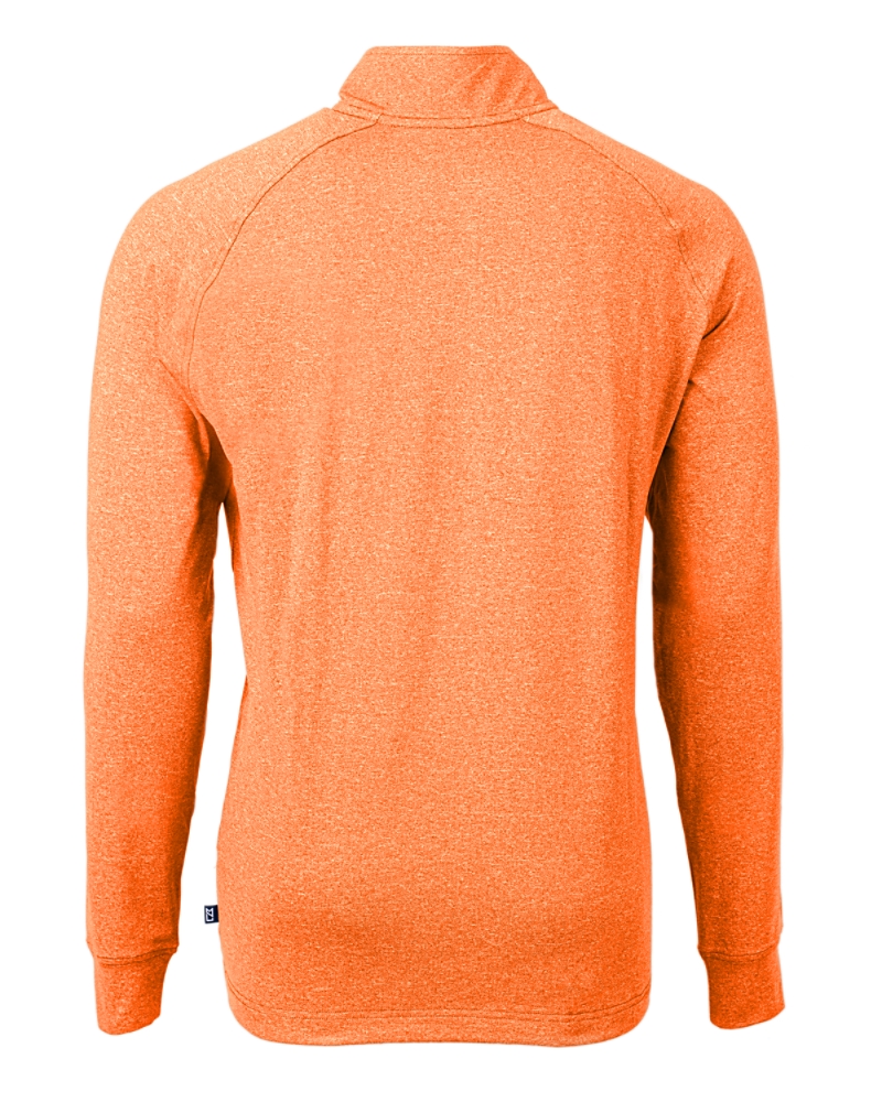 Cutter & Buck Adapt Eco Knit Heather Mens Quarter Zip Pullover 