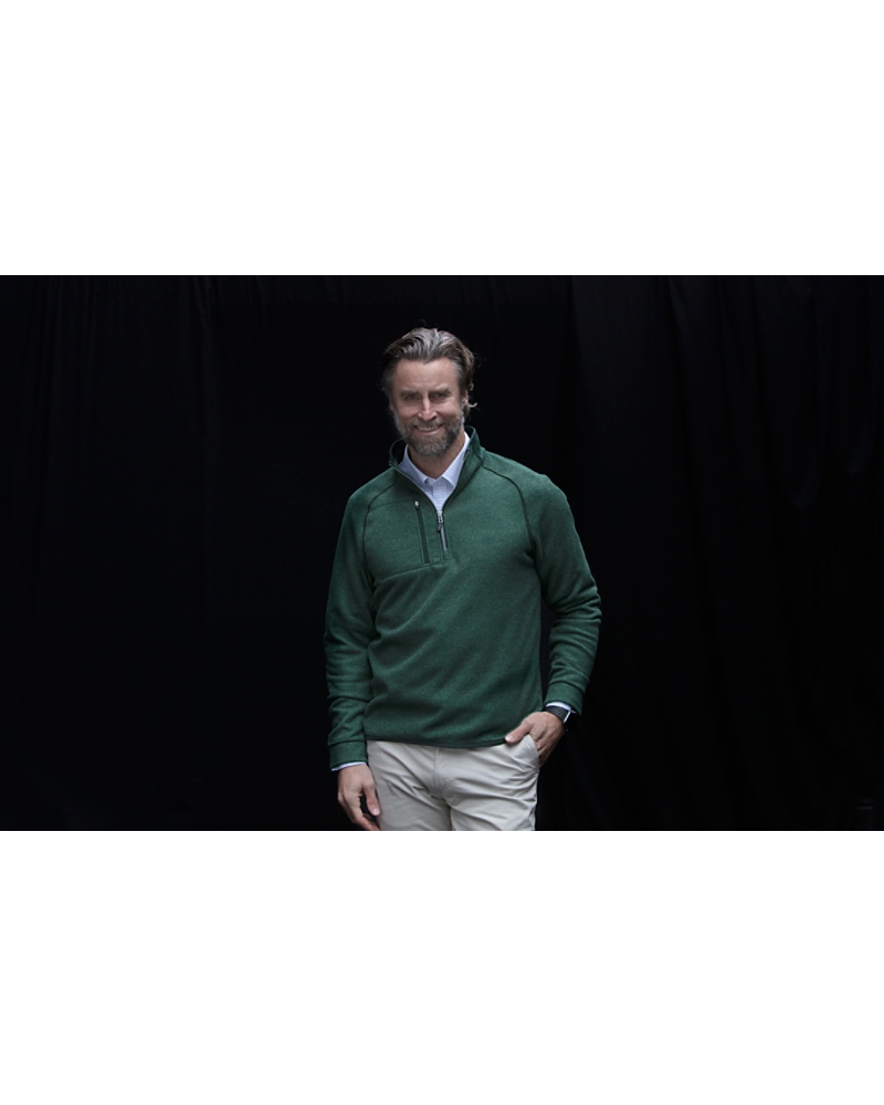 Cutter & Buck Mainsail Sweater-Knit Mens Big and Tall Half Zip