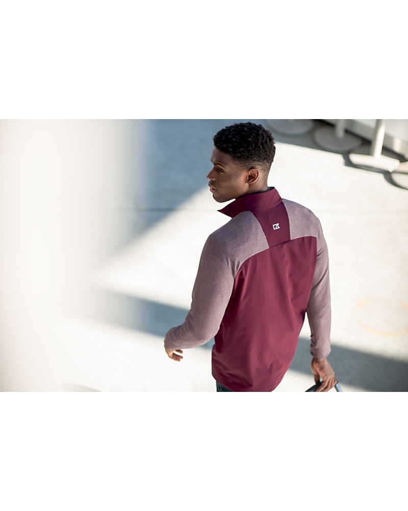 Cutter & Buck Response Lightweight Hybrid Quarter Zip Mens