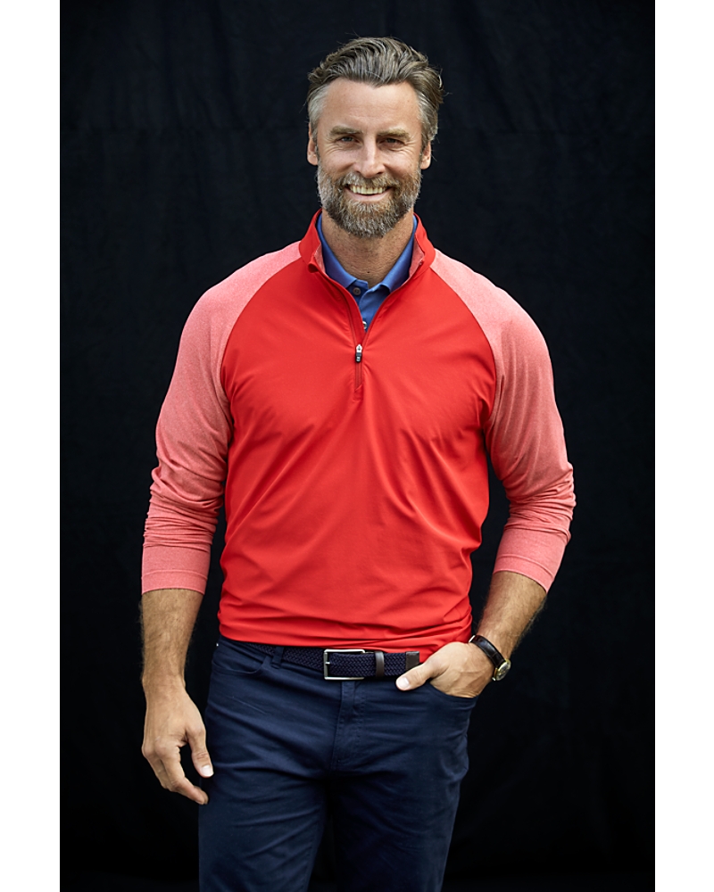 Christopher Pruitt (クリストファー・プルイット) 　バングル Cutter & Buck Response Lightweight Hybrid Quarter Zip Mens