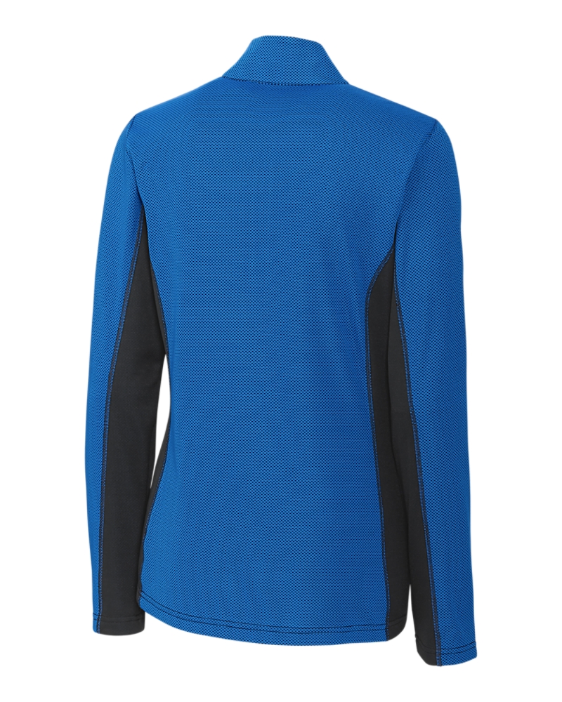 Clique Ice Pique Colorblock Womens Half Zip Tech Pullover