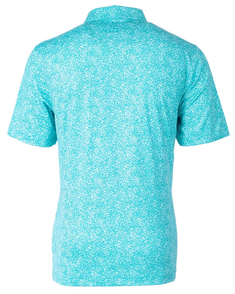 Cutter & Buck Pike Constellation Print Stretch Mens Polo