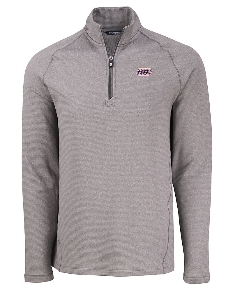 UIC Flames Cutter & Buck Peshastin Fleece Recycled Mens Half
