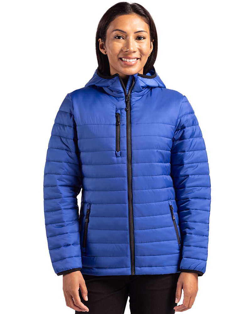 Clique Valhalla Recycled Insulated Puffer Womens Full Zip Hooded