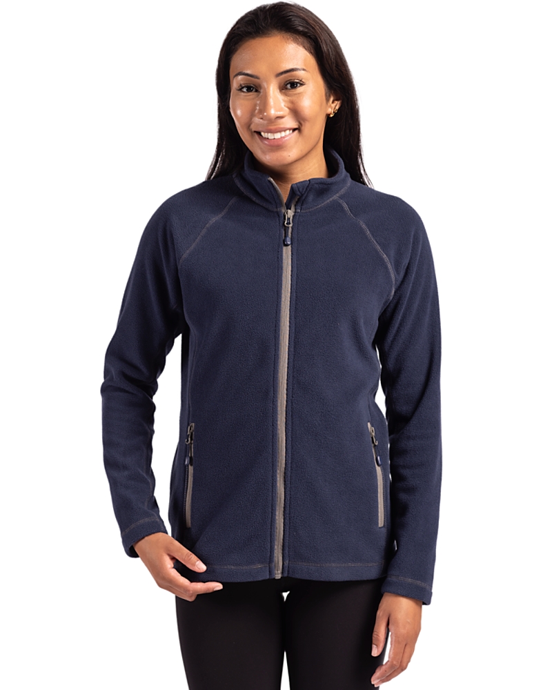 Clique Powder Recycled Fleece Womens Full Zip Jacket - Cutter & Buck