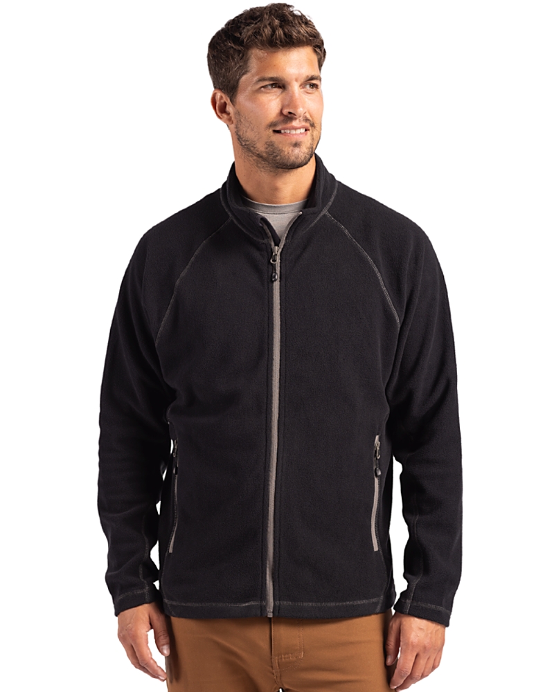 Clique Powder Recycled Fleece Mens Full Zip Jacket - Cutter & Buck