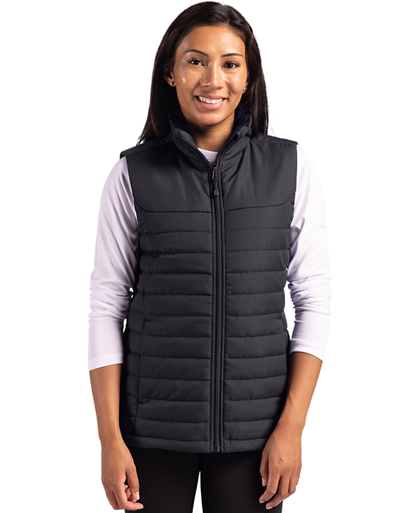 Clique Elevation Eco Full Zip Womens Puffer Vest - Cutter & Buck