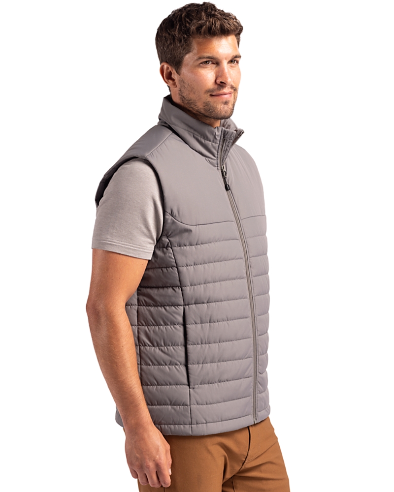 Clique Elevation Eco Full Zip Mens Puffer Vest - Cutter & Buck