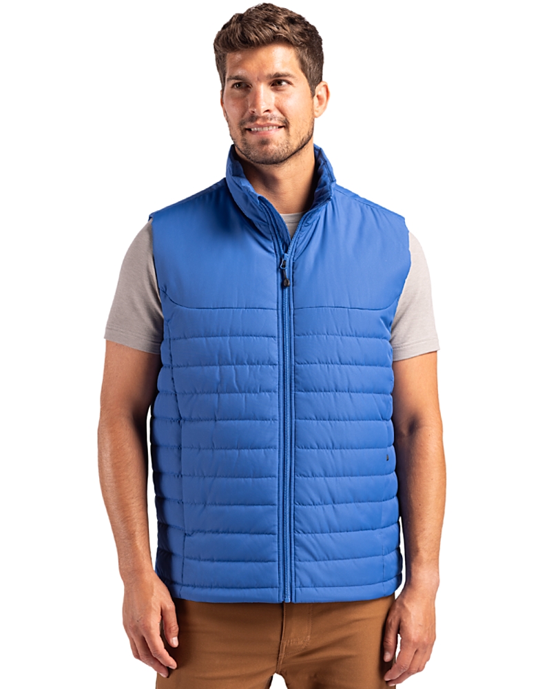 Clique Elevation Eco Full Zip Mens Puffer Vest - Cutter & Buck