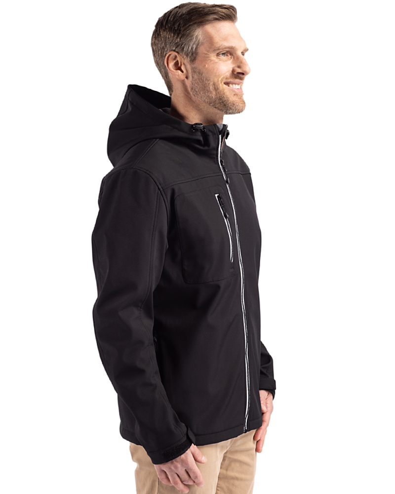 Clique Telemark Eco Stretch Softshell Full Zip Mens Hooded