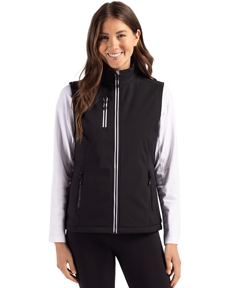 トップス  Peak Natural Warm Stretch Vest Clique Tempo Stretch Full Zip Mens Softshell Vest - Cutter