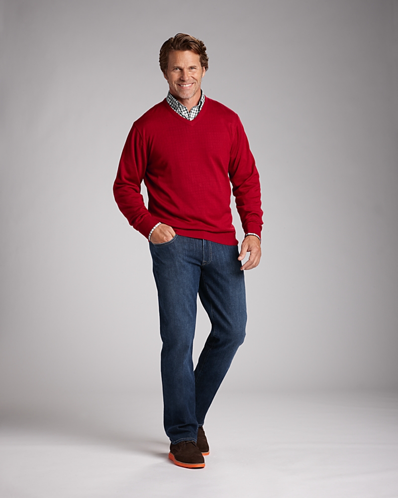 Cutter & Buck Men’s Big & Tall Douglas V-Neck Sweater – Professional & Comfortable Knit
