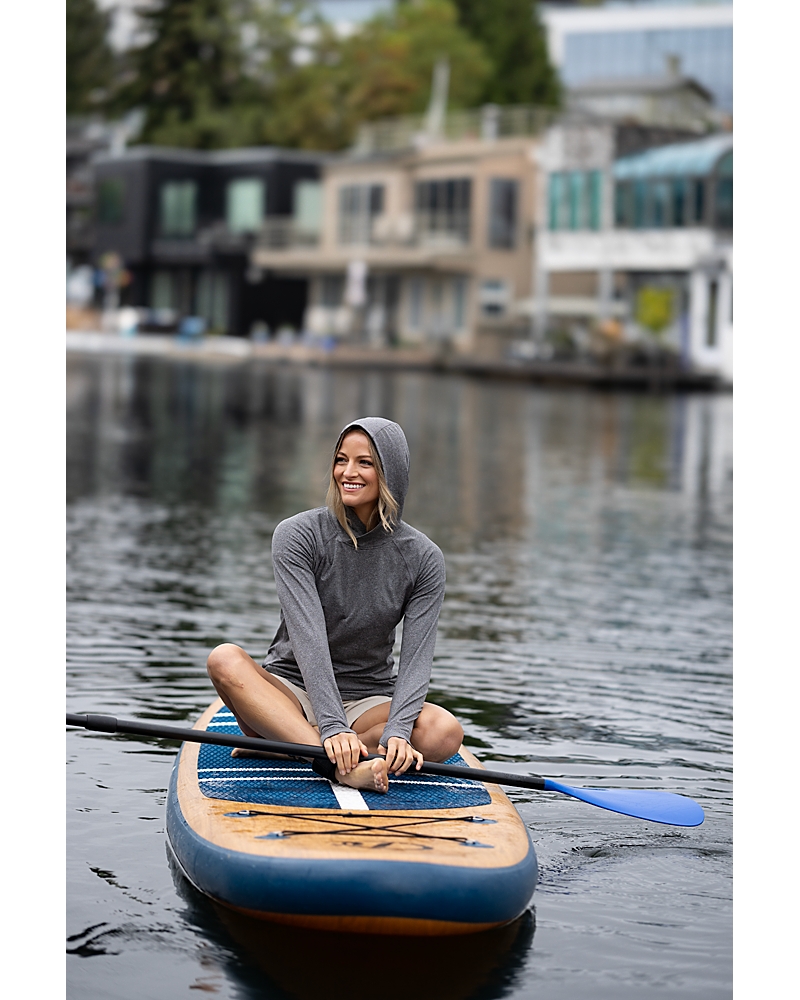 Cutter & Buck Adapt Recycled Soft Knit Stretch Womens Hooded