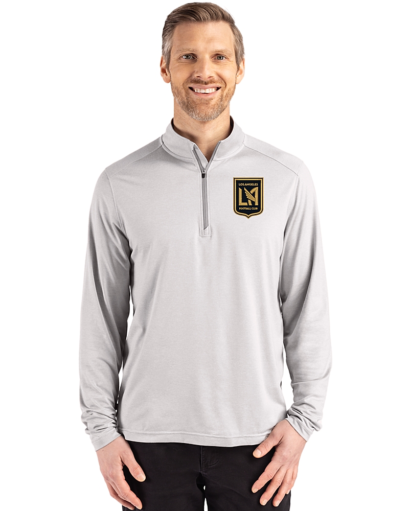 LAFC Cutter & Buck Coastline Recycled Double Peached Mens Quarter