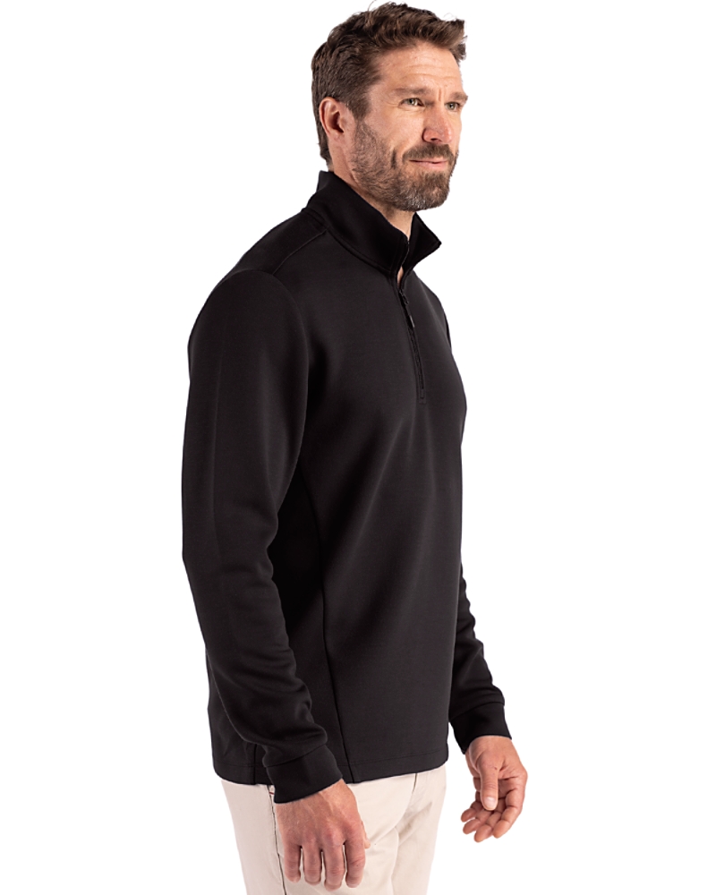 Clique Haven Recycled Mens Quarter Zip Sweatshirt - Cutter & Buck