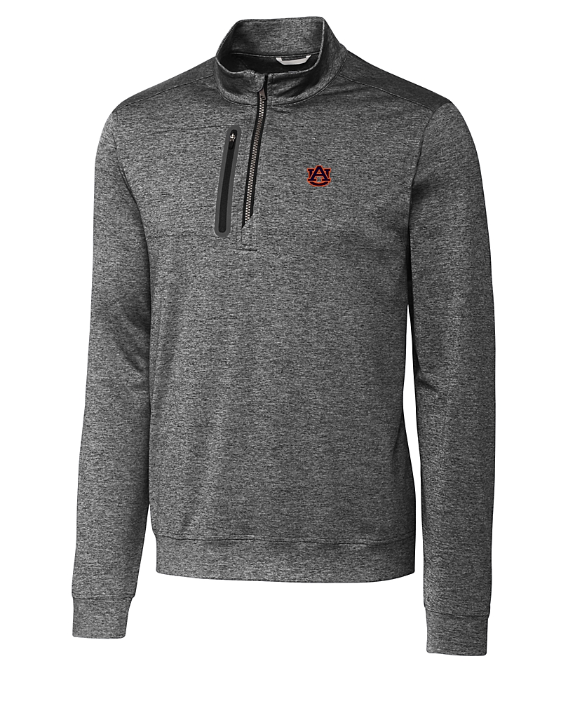 Auburn Tigers Cutter & Buck Stealth Heathered Quarter Zip
