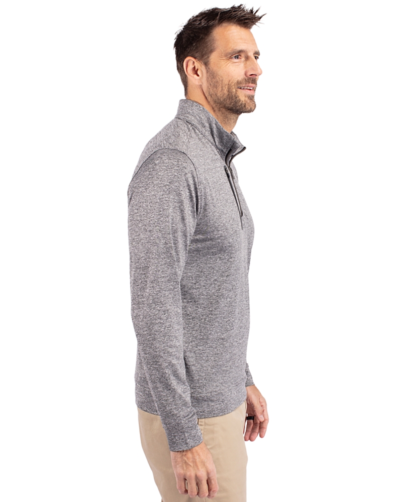 Auburn Tigers Cutter & Buck Stealth Heathered Quarter Zip
