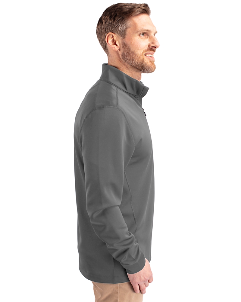 Chicago Cubs Cutter & Buck Traverse Stretch Eco Quarter Zip Mens