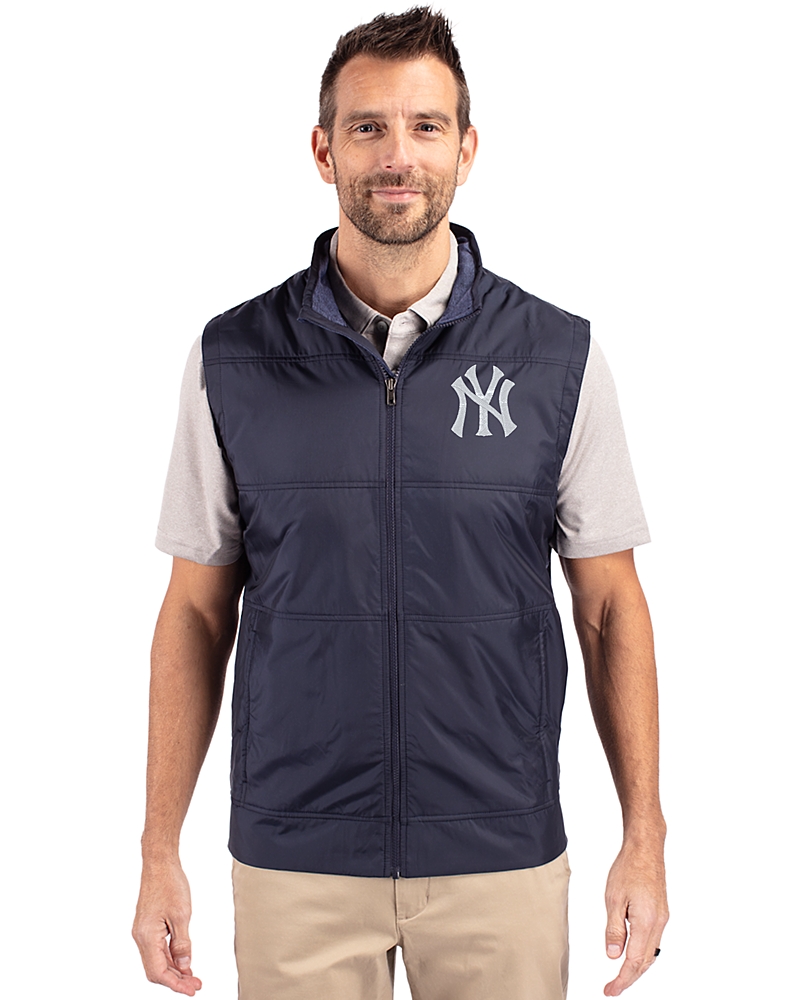 New York Yankees Cutter & Buck Stealth Hybrid Quilted Mens