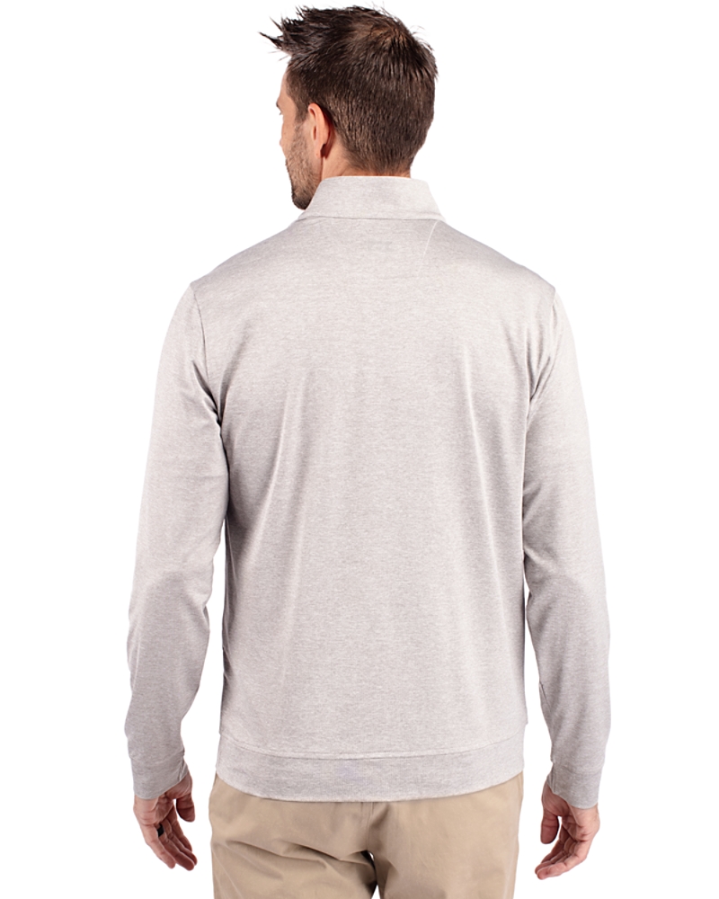 San Diego Padres Cutter & Buck Stealth Heathered Quarter Zip