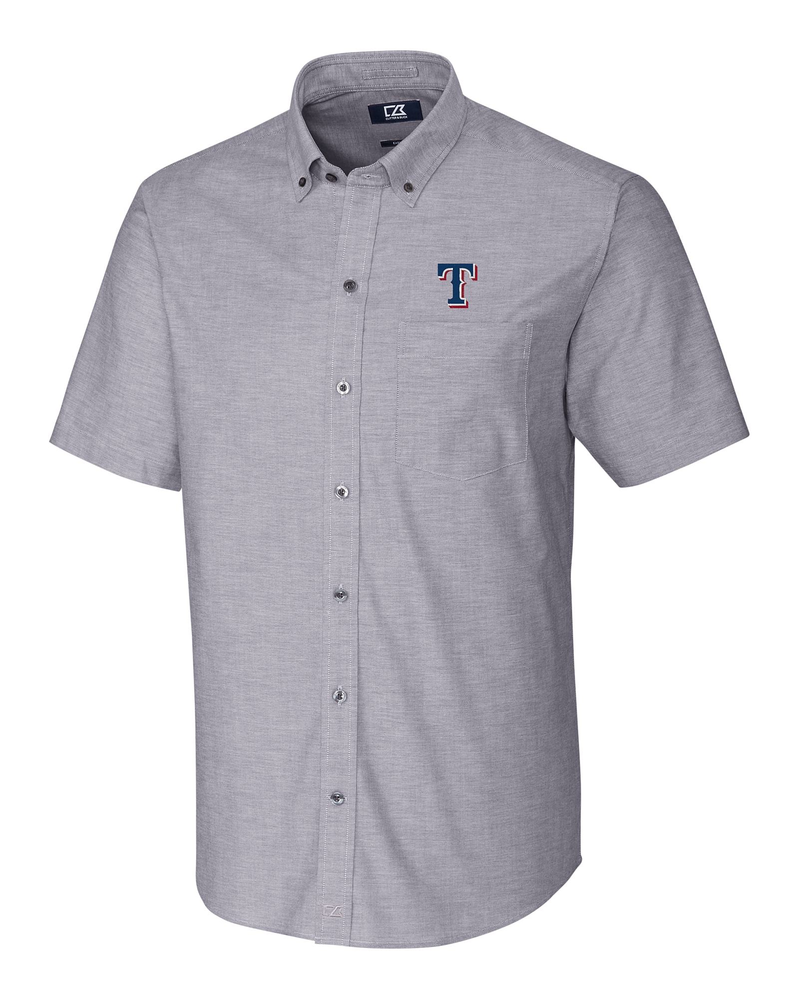 Texas Rangers Cutter & Buck Advantage Tri-Blend Jersey Mens Pocket