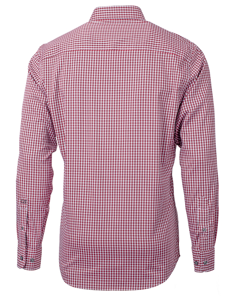 St. Louis Cardinals- Cutter & Buck Versatech Multi Check Stretch Mens Long Sleeve Dress Shirt - Cutter & Buck St. Louis Cardinals- Cutter & Buck Versatech Multi Check Stretch Mens Long Sleeve Dress Shirt - Cutter & Buck