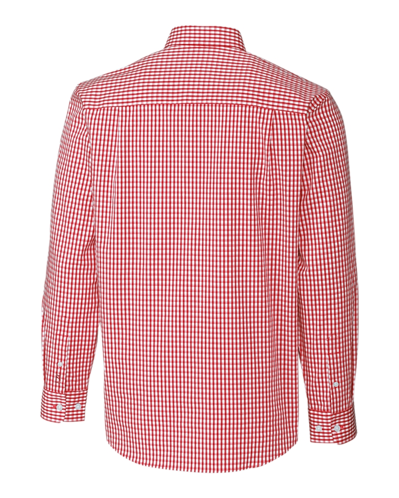 fitted lace wedding dress The Red Broughton Stretch Poplin Gingham Dress Shirt – Ledbury main image 1