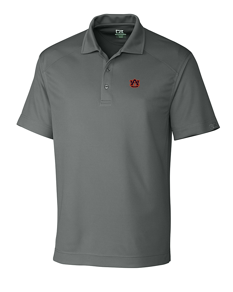 Auburn Tigers Cutter & Buck Genre Textured Solid Mens Polo