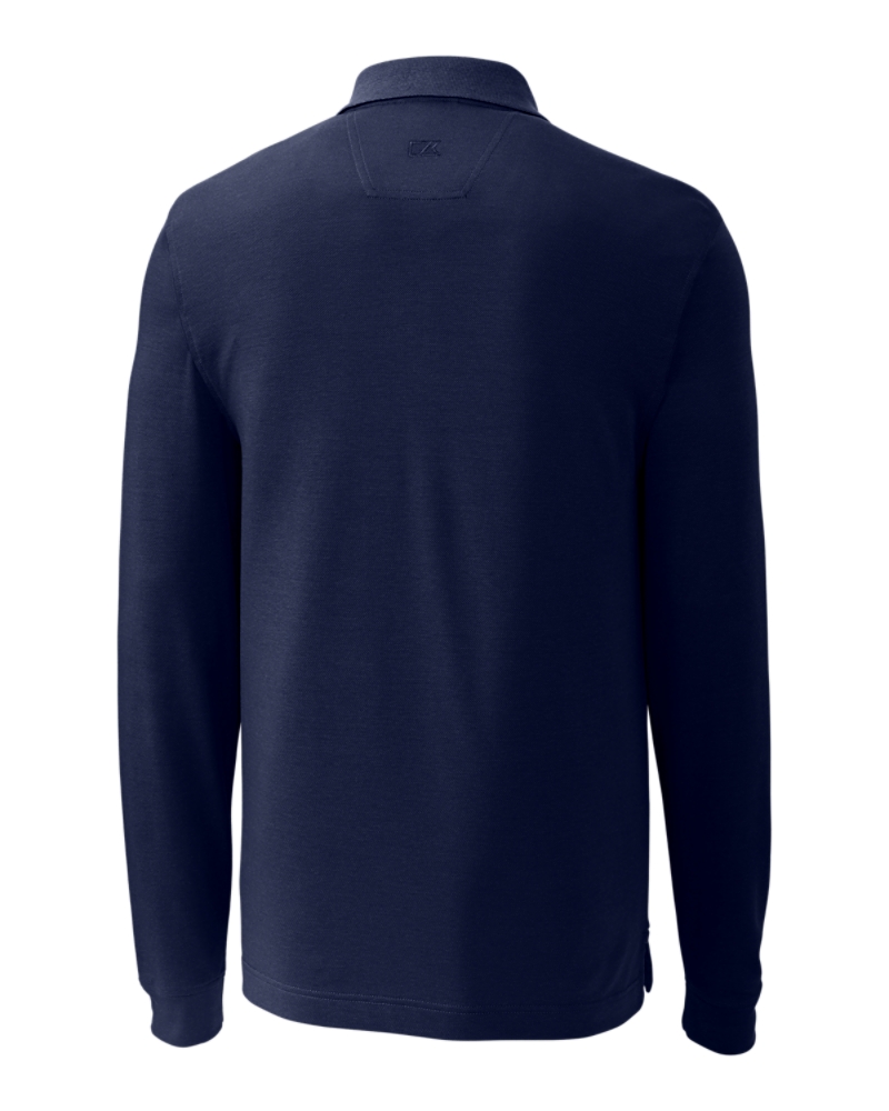 ★★EiDER★★ ESSENTIAL Essential Carbiko Long Sleeve Polo S Clique Ice Pique Mens Long Sleeve Tech Polo - Cutter & Buck