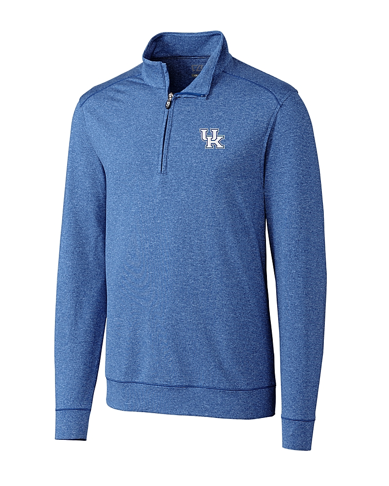 Kentucky Wildcats Cutter & Buck Shoreline Heathered Quarter