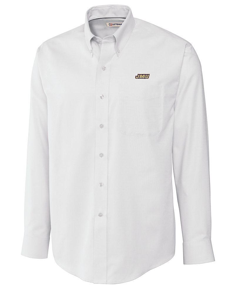 madison men's dress shirts Madison Relaxed-Fit Dress Shirt, Performance Non-Iron with COOLMAX, English Spread Collar Twill