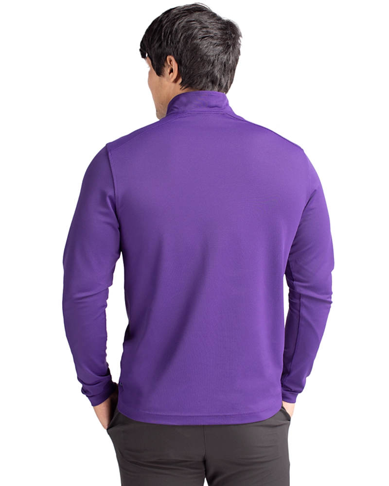 Cutter & Buck Virtue Recycled Featherlight Pique Mens Quarter Zip