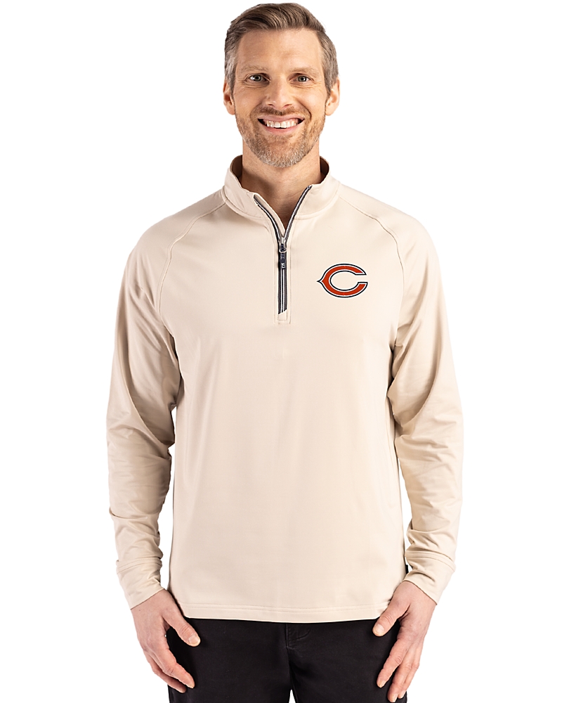 Bear　0517 Chicago Bears - Cutter & Buck Adapt Eco Knit Stretch