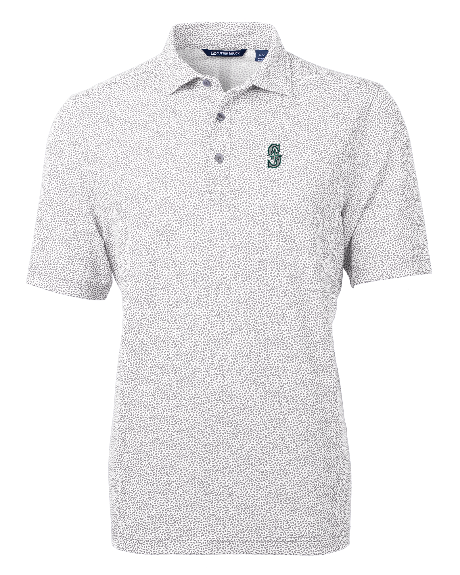 Seattle Mariners Cutter & Buck Women's DryTec Virtue Eco Pique Recycled  Polo - White